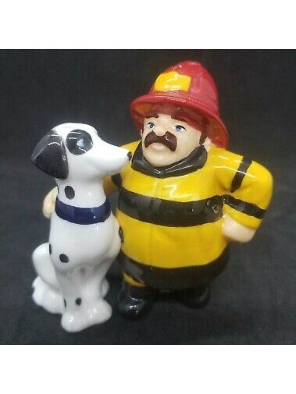 Westland Fireman and Dalmatian Dog Salt & Pepper
